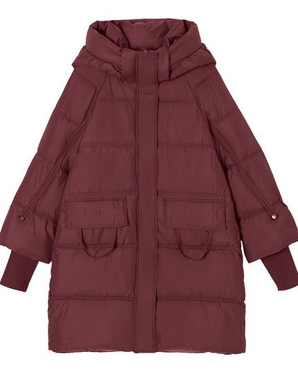 Mid-length Cotton Clothing Slimming Thickened Windproof And Warm