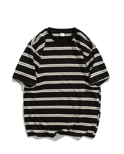 Summer New Cotton Round Neck Short Sleeve Men's Casual