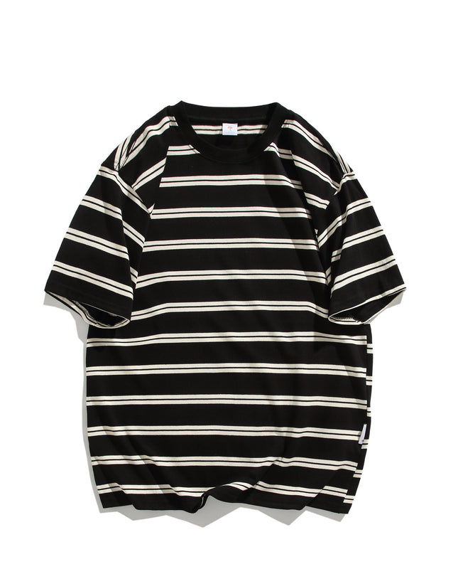 Summer New Cotton Round Neck Short Sleeve Men's Casual