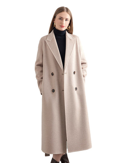 Women's Mid-length Woolen Wool Overcoat Coat