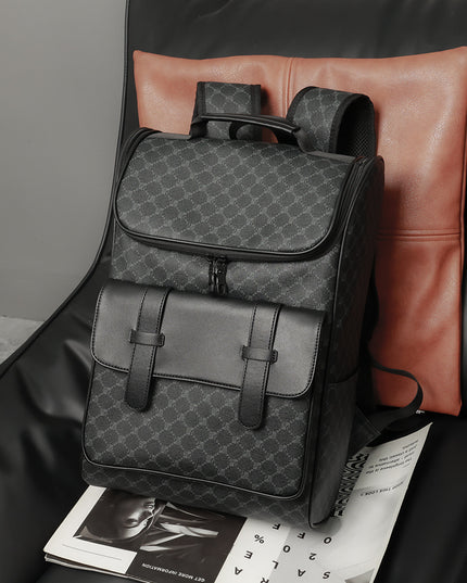 New Versatile Large Capacity Casual Backpack Fashion Korean Connector Computer File Schoolbag