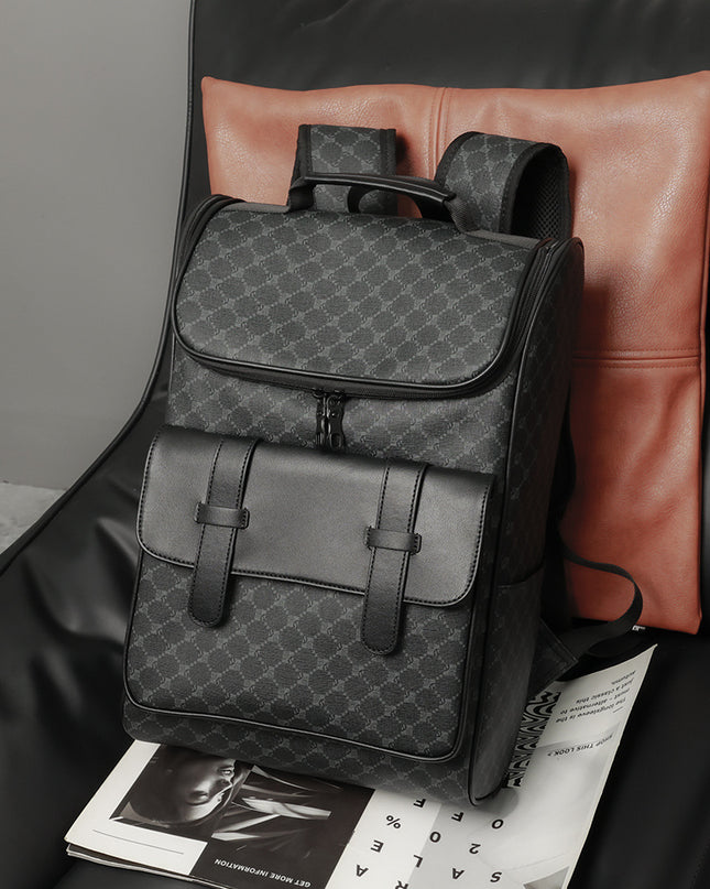 New Versatile Large Capacity Casual Backpack Fashion Korean Connector Computer File Schoolbag