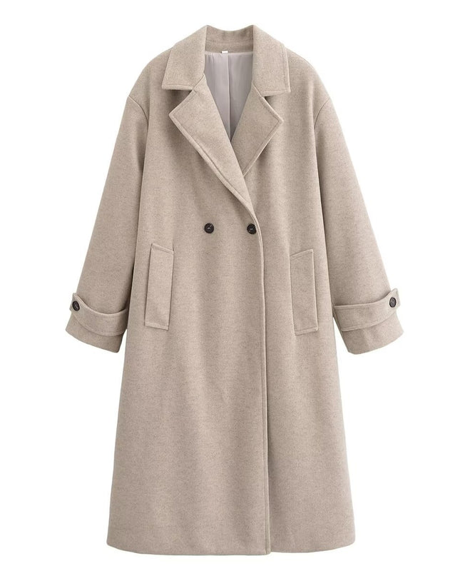 Coat Elegant Long Slimming Slim Fit 9