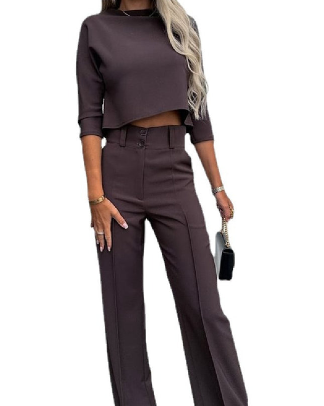 Fashion Tops High Waist Wide Leg