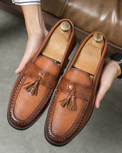 New Men's Casual Slip-on Leather Shoes