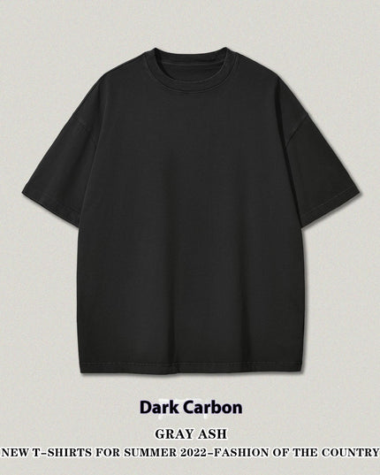 Washed Heavy Cotton Short Sleeve Retro
