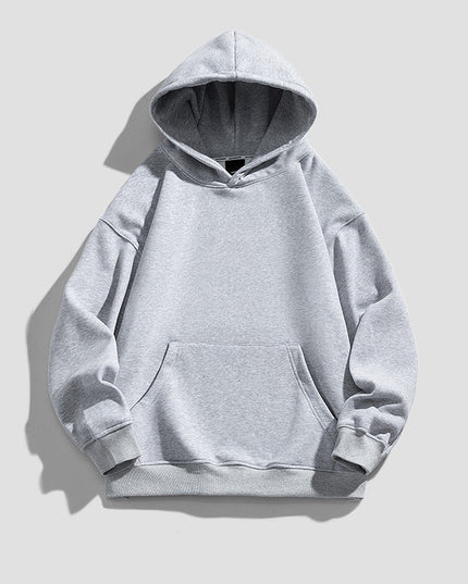 Men's American-style Simple Velvet Hoodie Top
