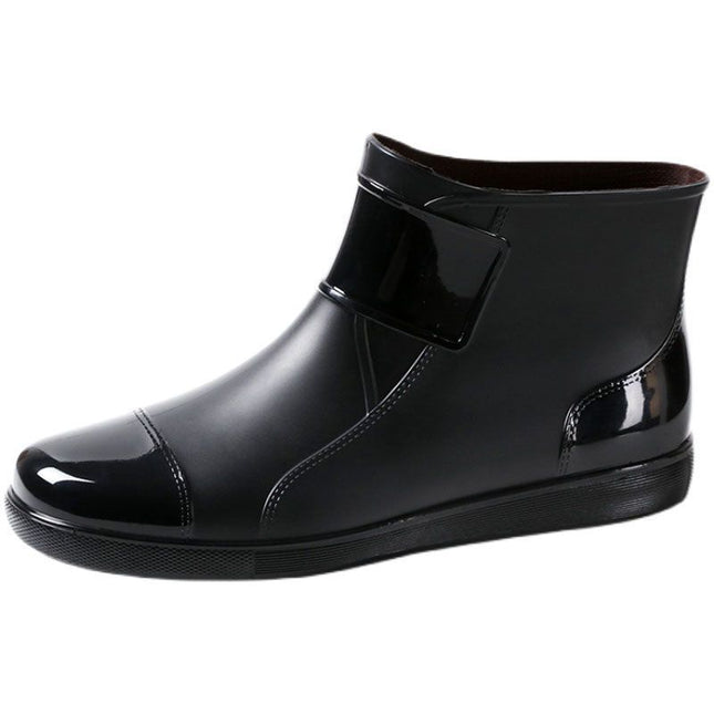 Men's Short Waterproof Plus Size Rain Boots