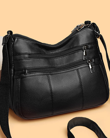 Multi-compartment Shoulder Commuter Crossbody Bag