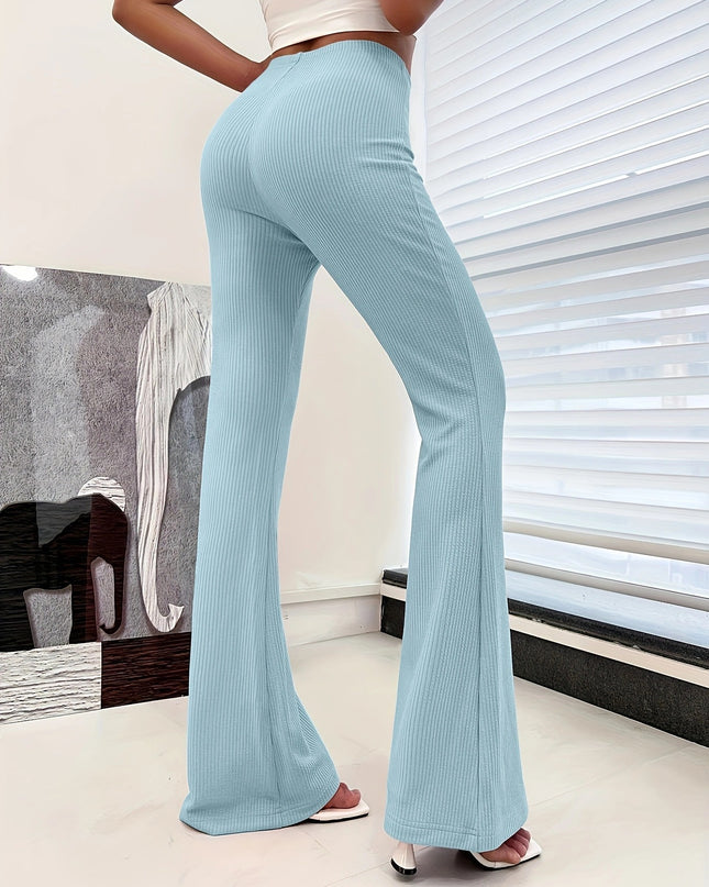 European And American Sports Casual Yoga Slightly Flared Straight Slim Fit Hip Raise Trousers