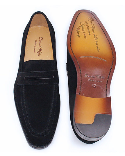 Men Leather Lazy Breathable Casual Shoes