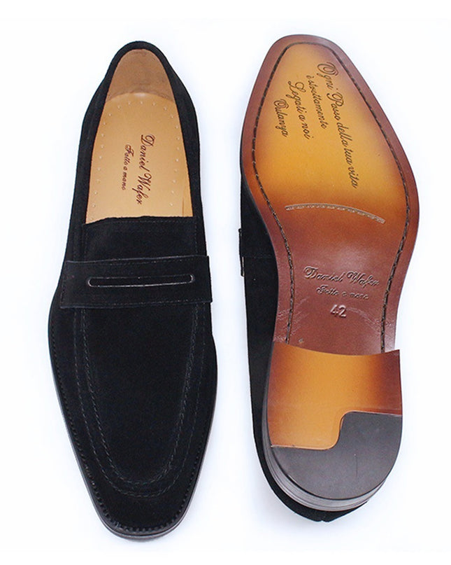 Men Leather Lazy Breathable Casual Shoes