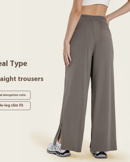 Loose Yoga Pants Side Pocket Leisure