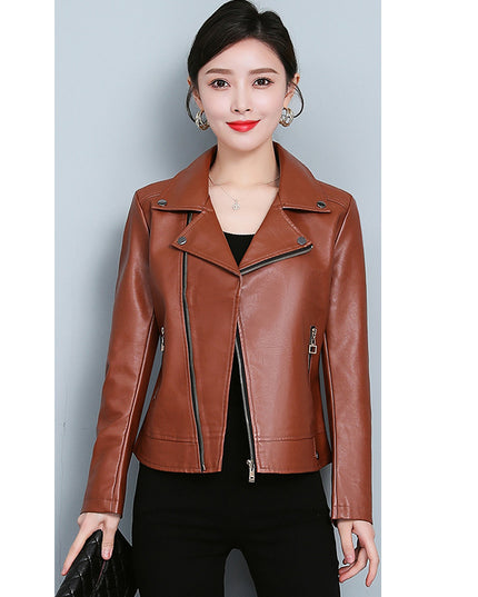 Leather Jacket Versatile Short Coat