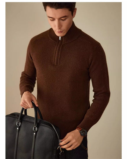 Wool Sweater Men's Business Leisure Warm Sweater