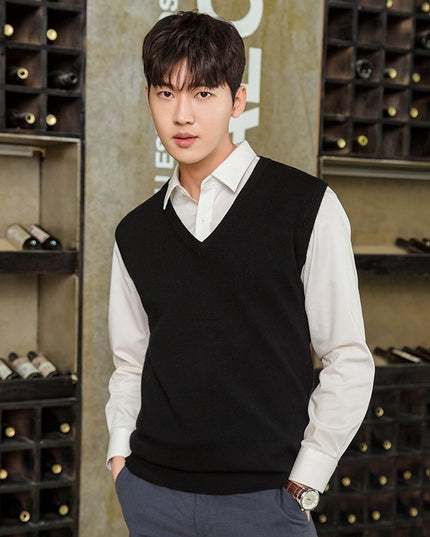 Pullover Knitting Men's Vest Autumn And Winter Clothing