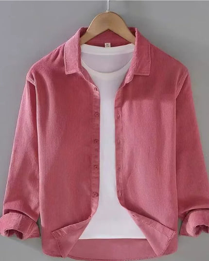 Men's Spring And Autumn High-end Corduroy Shirt