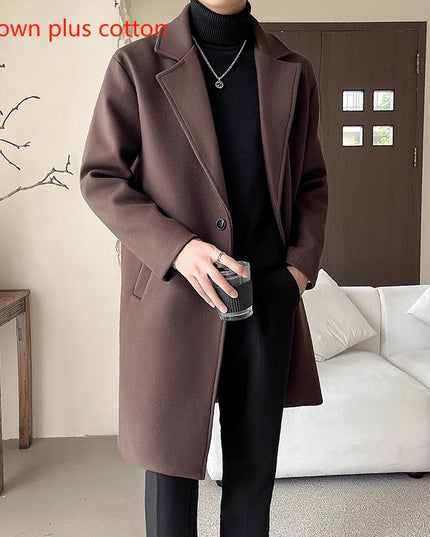 Affordable Luxury Style Mid-length Loose Trendy Woolen Coat