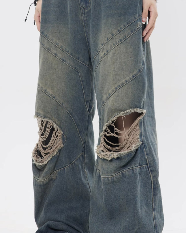 Retro Loose Casual Straight-leg Trousers Women
