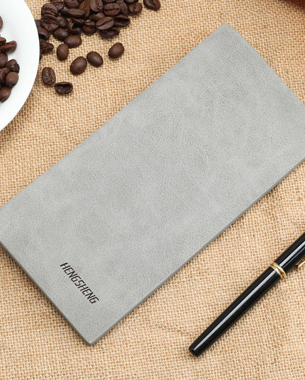 Men's Wallet Long Retro Thin Frosted Soft