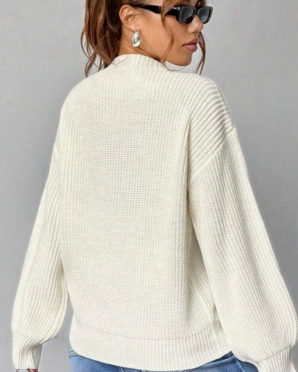 Fashion Casual Women's Loose V-neck Sweater