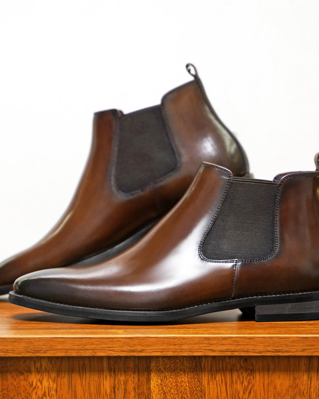 Chelsea Men's Sleeve Vintage Handmade Leather Boots