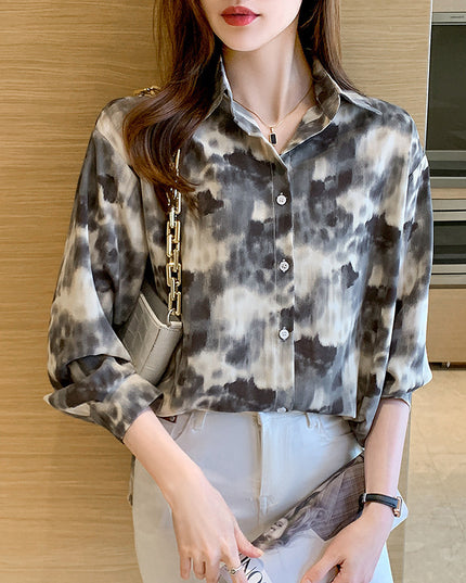 Loose Casual Retro Hong Kong Style Top