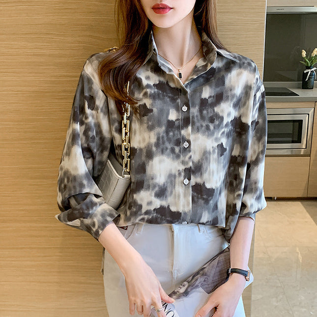Loose Casual Retro Hong Kong Style Top