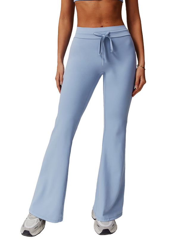 High Waist Hip Lift Yoga Bell-bottom Pants Belly Contracting