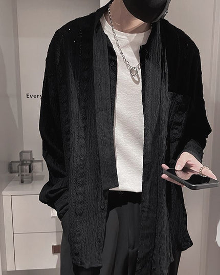 Casual Jacket Light Luxury Mid-length Knitted Cardigan