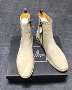 Apricot cowhide fur