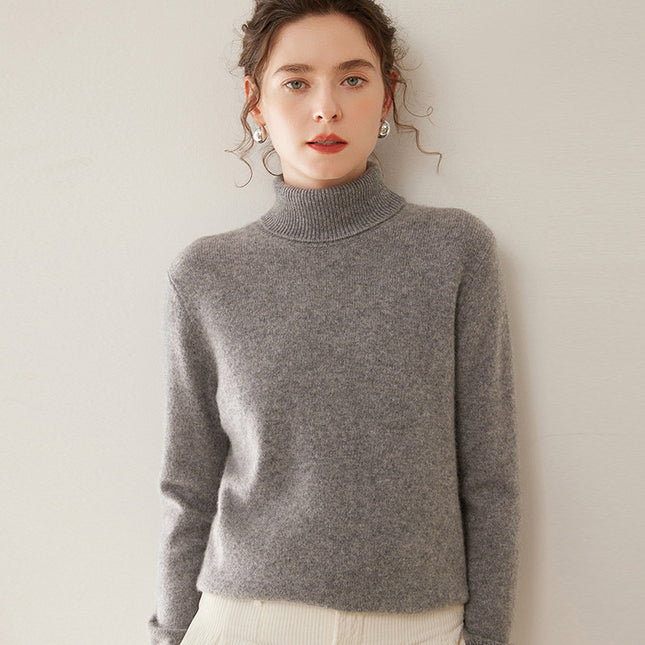 Women's Thickened Fall And Winter Inner Wear Turtleneck Cashmere Sweater