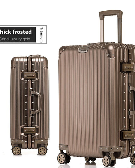 Aluminum Magnesium Luggage Password Trolley Case