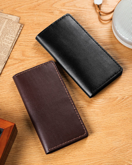 Diy Handmade Material Bag Cowhide Men's Long Wallet