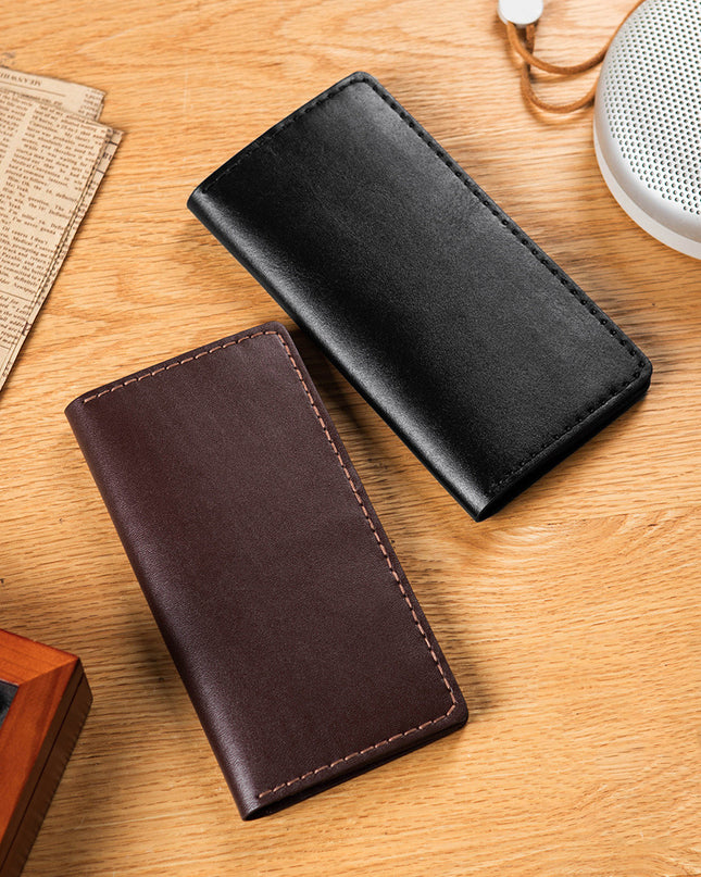 Diy Handmade Material Bag Cowhide Men's Long Wallet