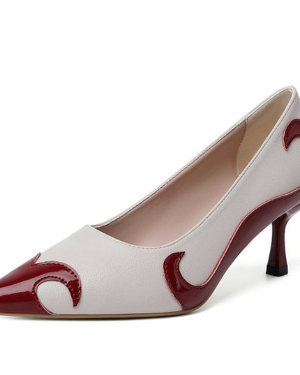 Small Niche High Heels With Pointed Toes And Thin Heels