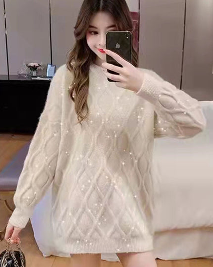 Thick Loose And Lazy Style Knitted Sweater