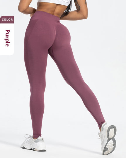 Women's Sports Fitness Pants Seamless Hip Raise High Waist Yoga Pants