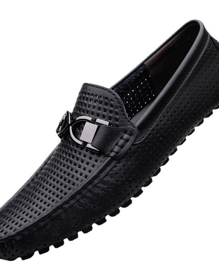 Breathable Thin Soft Bottom Soft Leather Men's Sandals