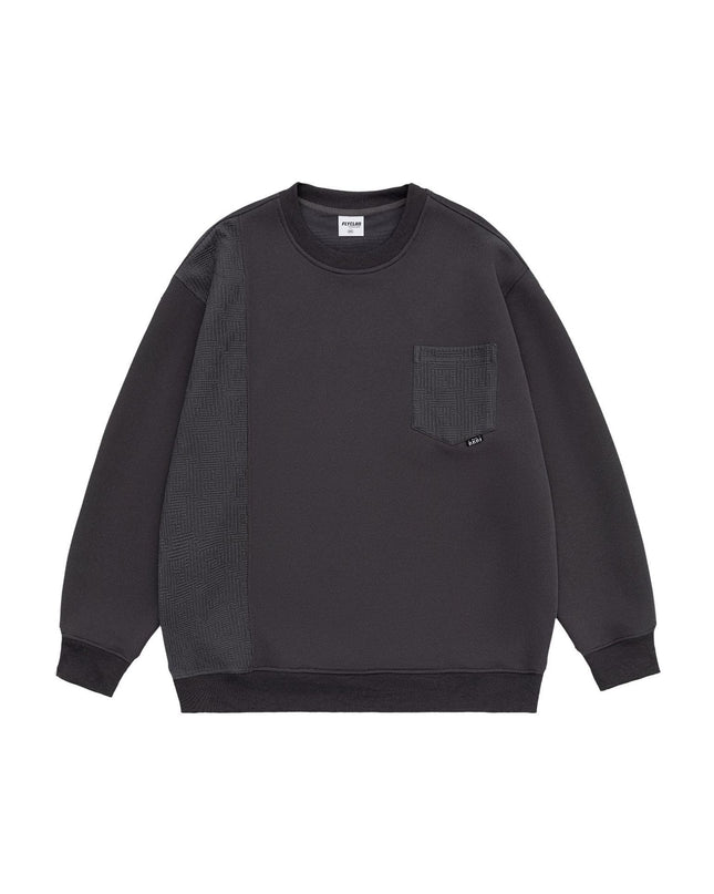Men's American Retro Heavy Round Neck Sweater
