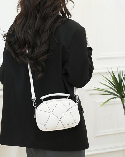 Fashion Three-layer Retro Trendy Patchwork Small Bag