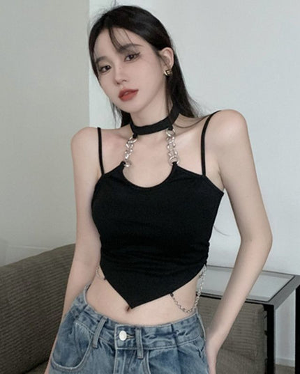 Summer Chain On Neck Hot Girl Sweet Beautiful And Cool Vest
