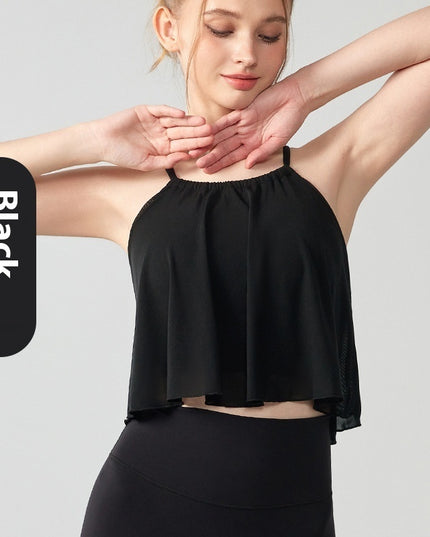 Mesh Yoga Clothes Vest Women's Outer Wear Sling
