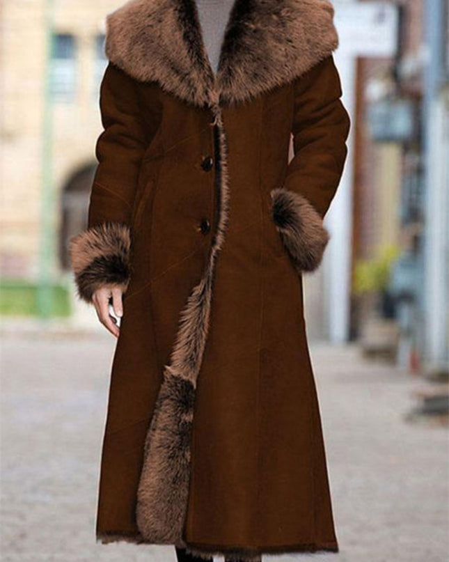 Women's Fur All-in-One Medium Hooded Jacket