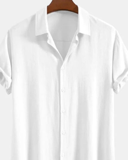 Men's Casual Loose Multi-color Beachwear Cotton And Linen
