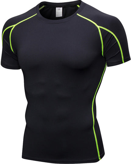 Men's PRO Tight Short Sleeve Fitness Exercise