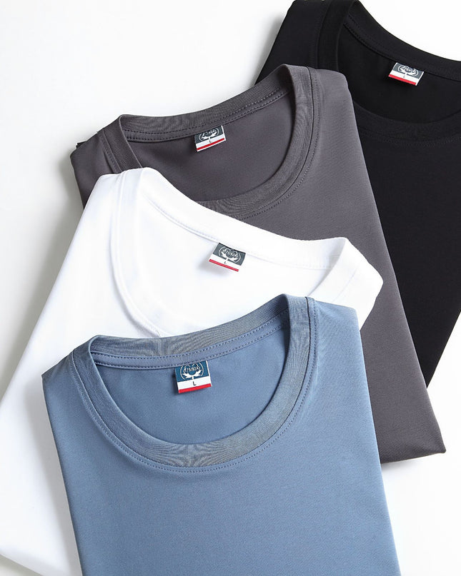 New Cotton Long Sleeve Printed Round Neck T-Shirt