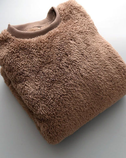 Autumn And Winter Plus Size Men's Round Neck Pullover Keep Warm Sweater