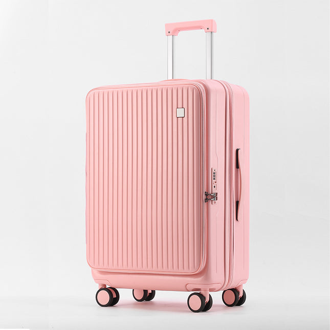 Front Open Luggage 20-inch Boarding Drop-resistant Trolley Case Extended Luggage Case