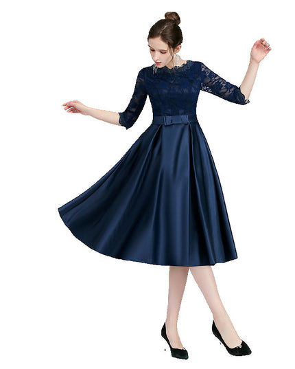 Versatile Casual Mid Length Evening Dress For Women